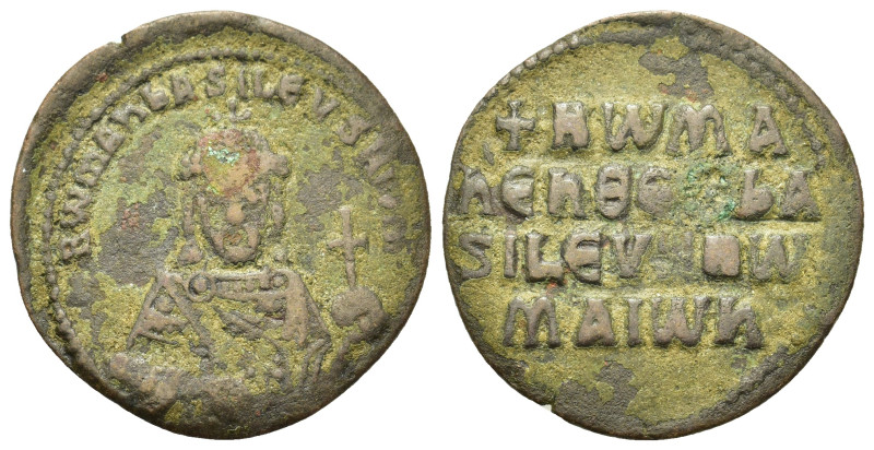 Constantine VII and Romanus I (913-959). Æ 40 Nummi (26,4mm, 5g). Constantinople...