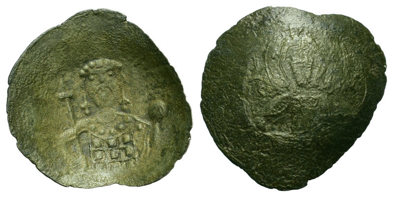 John II Comnenus (1118-1143). Æ Trachy (28,6mm, 2.45g). Constantinople. Nimbate ...