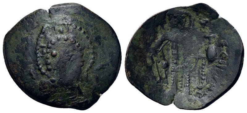 Latin Rulers of Constantinople (1204-1261). Æ Trachy (27mm, 3.32g). Constantinop...