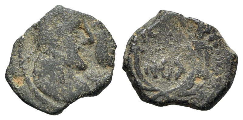 Nabataea, Rabbel II and Gamilat (70-106). Æ (16mm, 2.34g, 12h). Petra, c. 88/9-1...