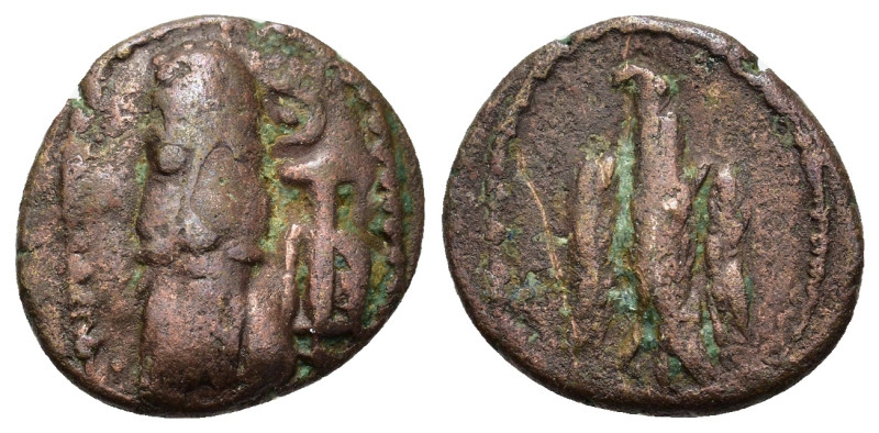 Kings of Elymais. Phraates (c. AD 100-150). Æ Drachm (14mm, 2.90g, 12h). Facing ...