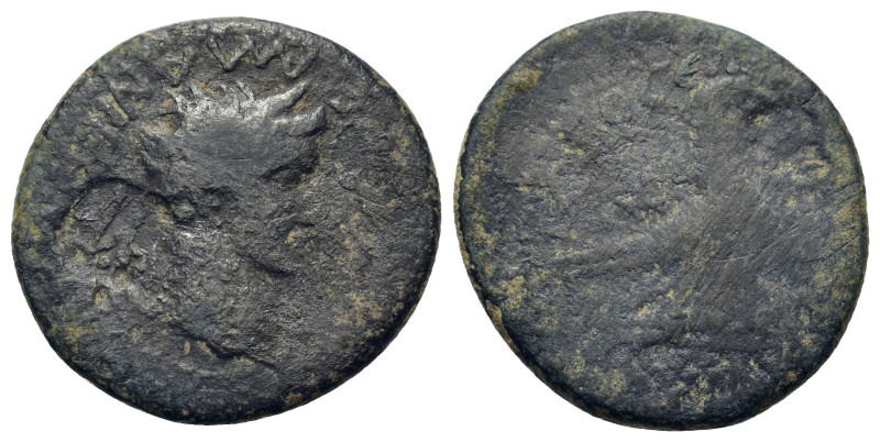 (?) Claudius (41-54) Phrygia, Amorium. Æ (20mm, 4g). Bare head right; lituus to ...