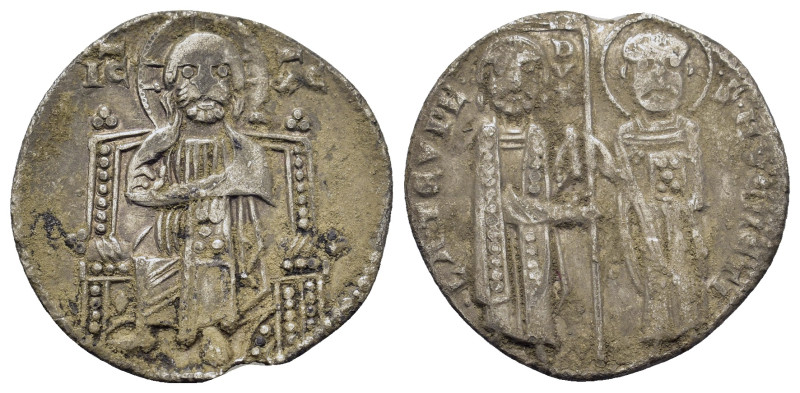 Italy,Venezia. Jacopo Tiepolo (1229-1249). AR Grosso (19,8mm, 2g). Doge and S. M...