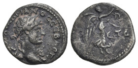 Hadrian (117-138). Cappadocia, Caesaraea-Eusebia. AR Hemidrachm (14,68mm, 1.77g), year 4 (119/120). Laureate head of Hadrian, r., with drapery (and ae...