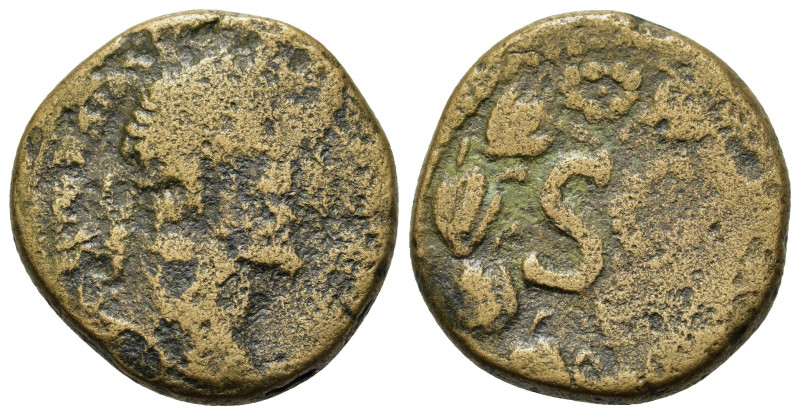 Antoninus Pius (138-161). Seleucis and Pieria, Antioch. Æ (21,4mm, 9.3g). Laurea...