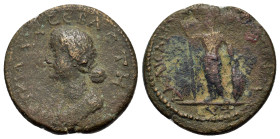 Lucilla (Augusta, 164-182). Lycaonia, Dalisandus. Æ (19mm, 5.30g). Draped bust l. R/ Athena standing l., holding spear and resting hand upon shield. R...