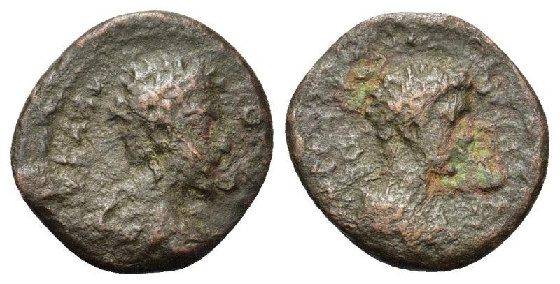 Commodus (177-192). Thrace, Hadrianopolis. Æ (16mm, 1.90g). Bare-headed, draped ...