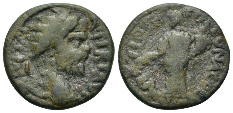 Septimius Severus (193-211). Pisidia, Antioch. Æ (21,3mm, 4.76g). Radiate head r...