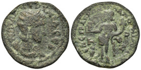 Julia Domna (193-211). Ionia, Metropolis. Æ (29,2mm, 11,3g) Diademed bust to r. R/ Genio standing l. Victory in the r. hand and cornucopiae on the l.h...