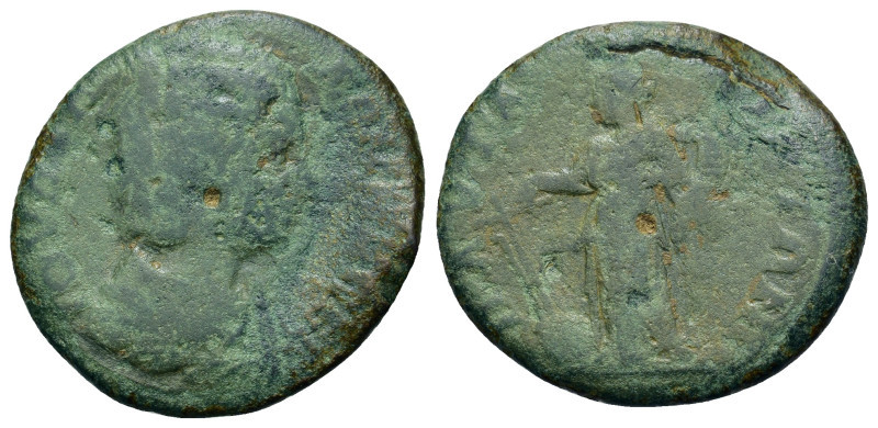 Julia Domna (Augusta,193-217). Uncertain mint. Æ (22,7mm, 5.2g). Draped bust r. ...