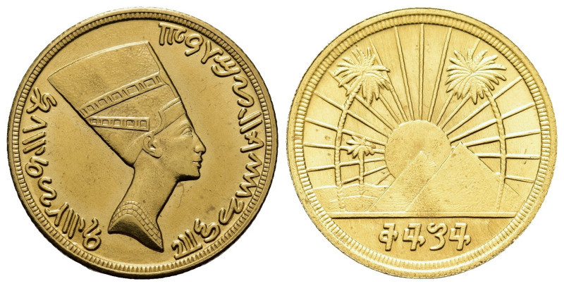 Egypt, AV Medal - Token (21,mm, 5.9g). with Nefertiti and pyramids 1434/2012, ab...