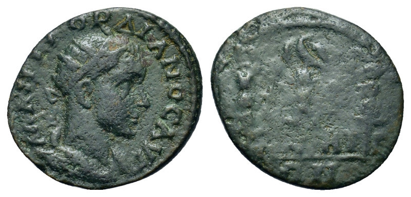 Gordian III (238-244). Bithynia, Nicaea. Æ (17,7mm, 2.2g). Radiate, draped, and ...