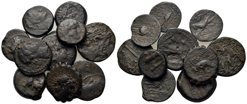 Lot of 10 Greek Æ coins, to be catalog. Lot sold as is, no return.