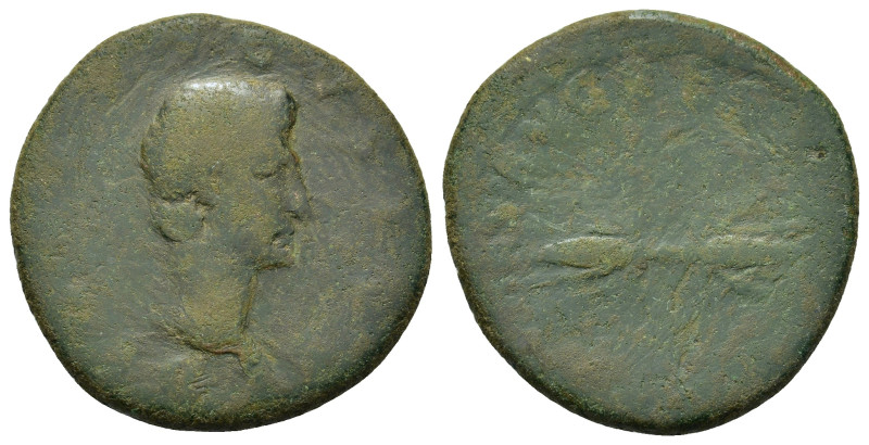 Divus Augustus (died AD 14). Æ As (27,3mm, 10g). Rome, c. AD 98. Bare head r. R/...