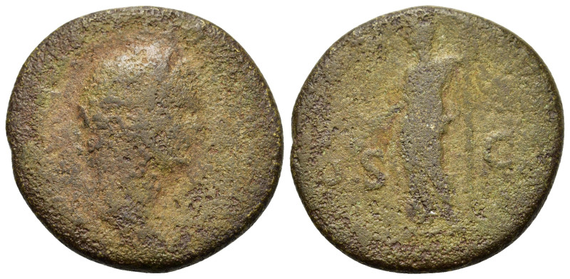 (?) Domitian (81-96) or Vespasian (69.79). Æ As (26,4mm, 11g). Uncertain mint.To...