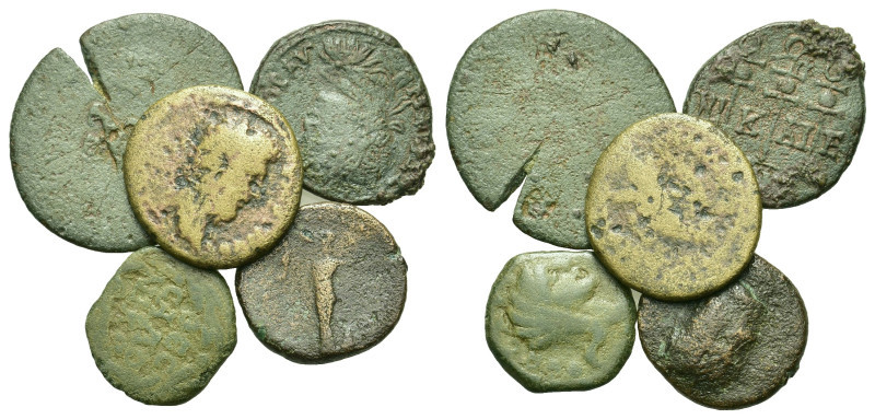 Lot of 5 Roman Provincial Æ coins, to be catalog. Lot sold as is, no return