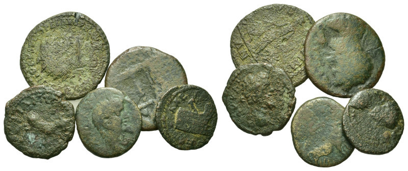 Lot of 5 Roman Provincial Æ coins, to be catalog. Lot sold as is, no return