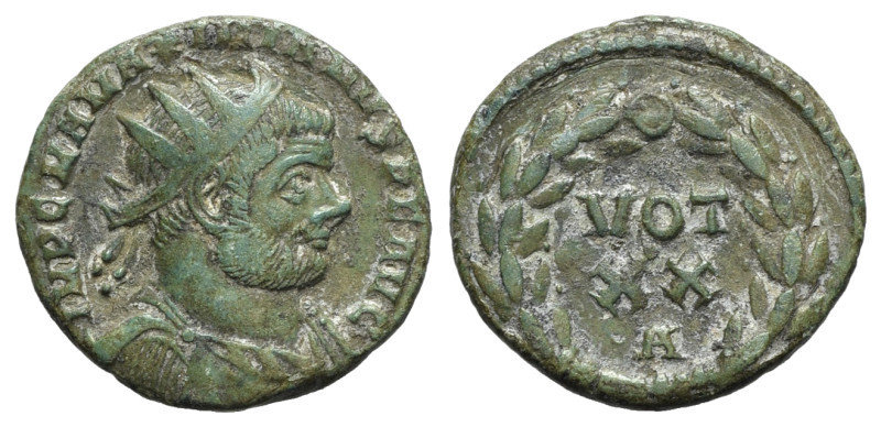 Maximianus (286-305). Radiate (19mm, 2.79g, 6h). Rome, 297-8. Radiate and draped...