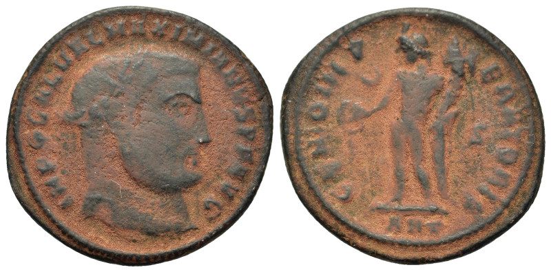 Galerius (305-311 AD). Æ Follis (26,1mm, 5.7g). Antioch. Laureate head r. R/ Gen...