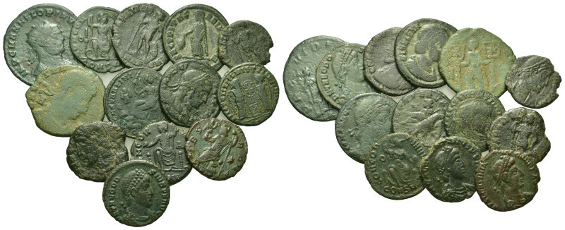 Lot of 13 Late Roman Imperial Æ coins, to be catalog. Lot sold as is, no return....