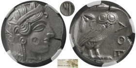 ATTICA, Athens. 440-404 BC. AR Tetradrachm. NGC-Choice AU.