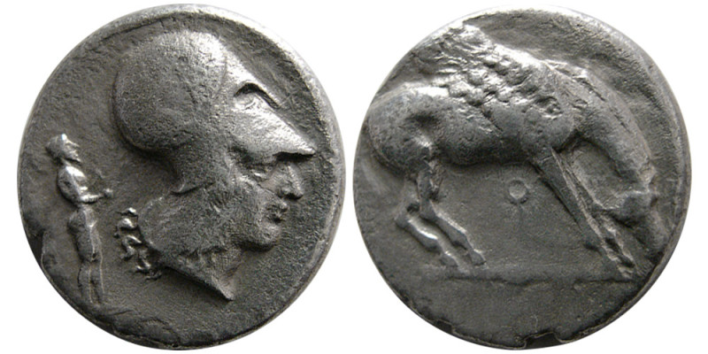 CORINTH. Corinthia. Circa 400-375 BC. AR Stater (7.83 gm; 20 mm). Pegasos standi...
