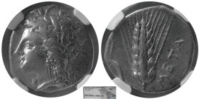 LUCANIA, Metapontum. Circa 330-280 BC. AR Stater. NGC-VF.