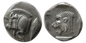 MYSIA. Kyzikos. Ca. 4th Century BC. AR Obol.