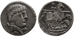 SPAIN, Turiasu. Late 2nd-early 1st century BC. AR Denarius