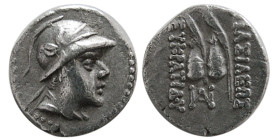 KINGS of BAKTRIA. Eukratides I. ca. 171-145 BC. AR Obol