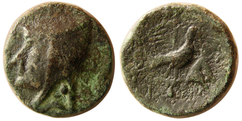 KINGS of PARTHIA; Arsakes II. 211-191 BC. Æ Dichalkon (3.49 gm; 16 mm). Rhagae-A...