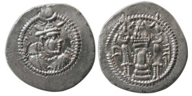 SASANIAN KINGS. Peroz, (459-484 AD). Silver Drachm.