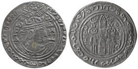 TURKO-HEPHTALITES, Nezak Huns. Vasu Deva. 720 AD. AR Drachm