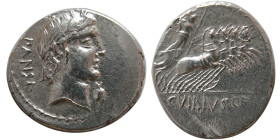 ROMAN REPUBLIC. C. Vibius C.f. Pansa, 90 BC AR Denarius