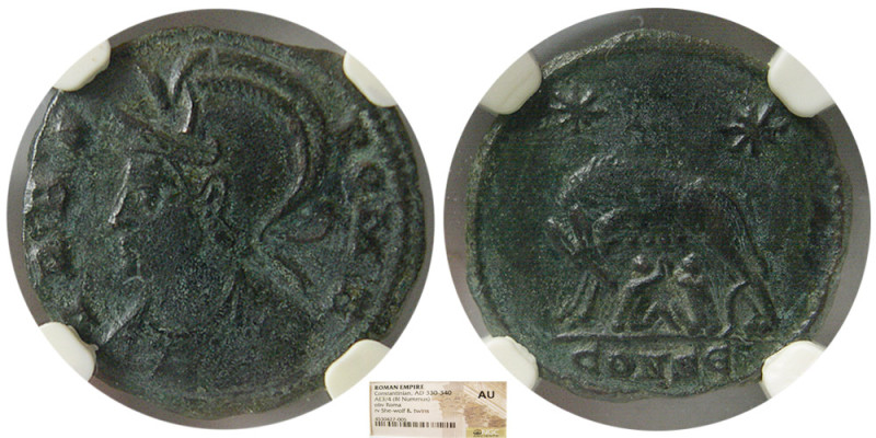 ROMAN EMPIRE; Constantinian, 330-340 AD. Æ BI 3/4 Nummus. Commemorative Series. ...