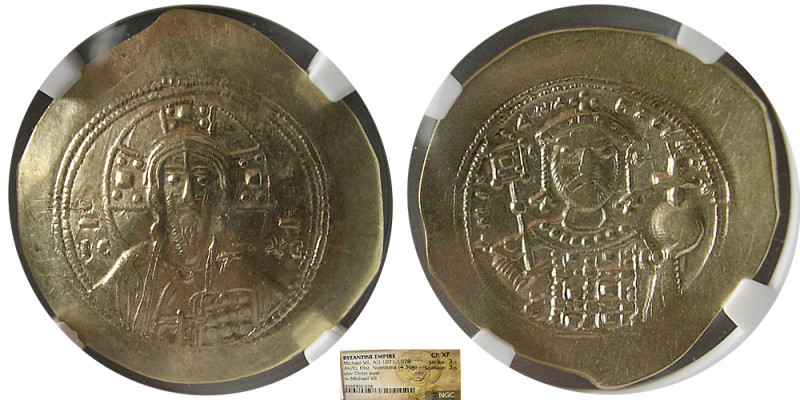 BYZANTINE EMPIRE; Michael VII Ducas. (AD 1071-1078). AV/EL histamenon nomisma sc...