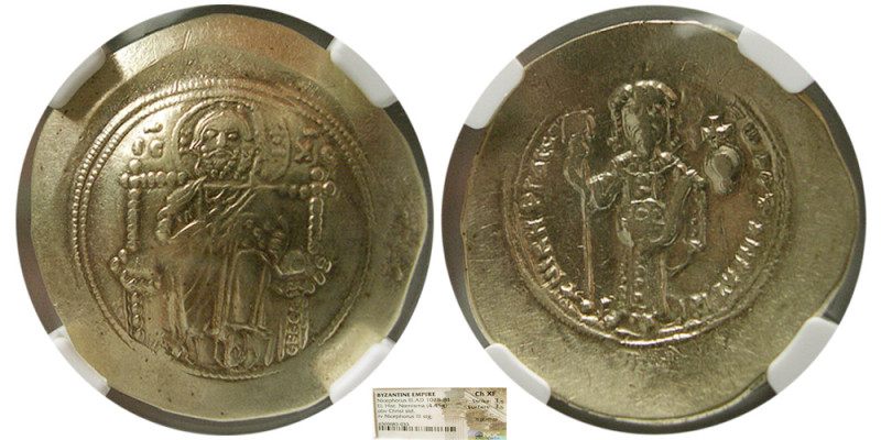 BYZANTINE EMPIRE; Nicephorus III, Botaniates. (AD 1078-1081). EL Histamenon Nomi...