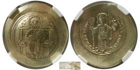 BYZANTINE EMPIRE; Nicephorus III, EL Hist Nomisma. NGC-Ch XF.