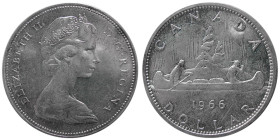 CANADA, 1966, Silver 1 Dollar.