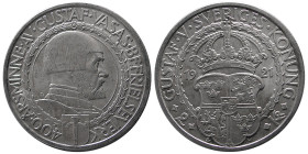 SWITZERLAND, Gustav V. 1907-1950. Silver 2 Kronen