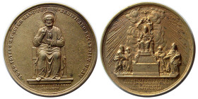 ITALY, Stato Pontificio (Papal States). Pius IX. Cast CU Medal.