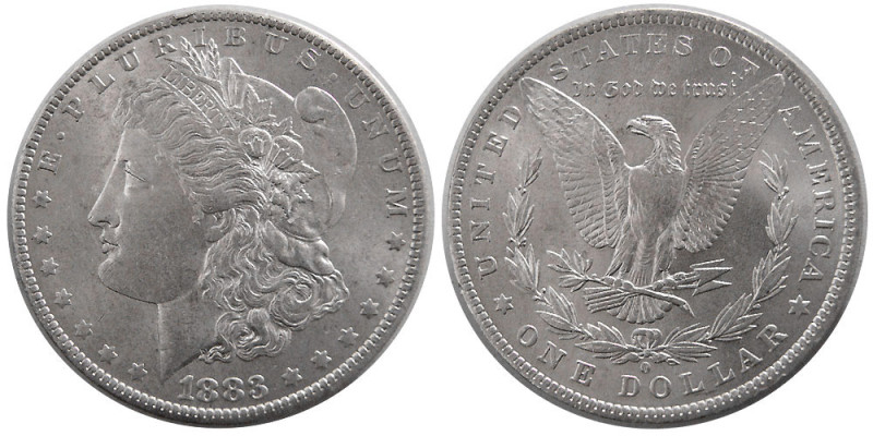 UNITED STATES. 1883. Morgan Dollar. Choice UNC. Fully lustrous.