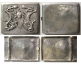 CHINESE, Circa late 1800s. Silver Cigarette Box.