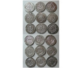 GROUP LOT OF 9 Silver Drachms of Sasanian Kings; Khusro II,