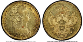 Maria I gold 6400 Reis 1794-R MS61 PCGS, Rio de Janeiro mint, KM226.1, LMB-532. Lustrous and bright with beautiful golden hues. HID09801242017 © 2023 ...