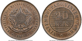 Republic 20 Reis 1909 MS65 Brown NGC, Rio de Janeiro mint, KM490, LMB-812. HID09801242017 © 2023 Heritage Auctions | All Rights Reserved
