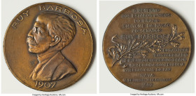 "Senator Ruy Barbosa" bronze Medal 1907-Dated AU, 60mm. 95.53gm. HID09801242017 © 2023 Heritage Auctions | All Rights Reserved