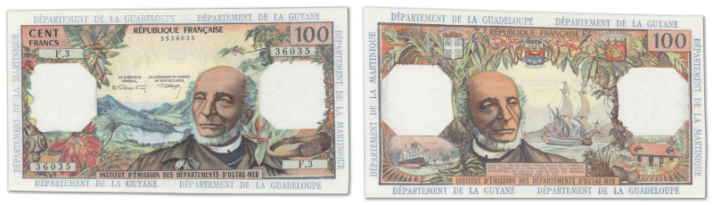 Antilles Françaises - Institut d'Emission des Départements d'Outre-Mer
100 Fran...