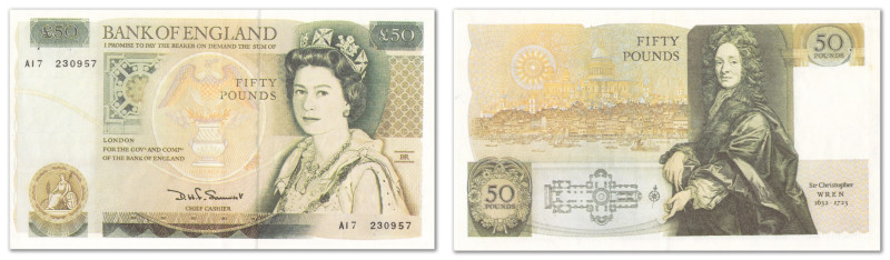 Angleterre - Bank of England
Faux d'époque du 50 livres Elisabeth II (1981-1993...