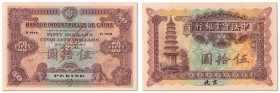 Chine - Banque Industrielle de Chine - Pékin
Spécimen du 50 dollars

15.2.15 - Série D - Sans alphabet - Sans numérotation - Sans signatures 

"S...